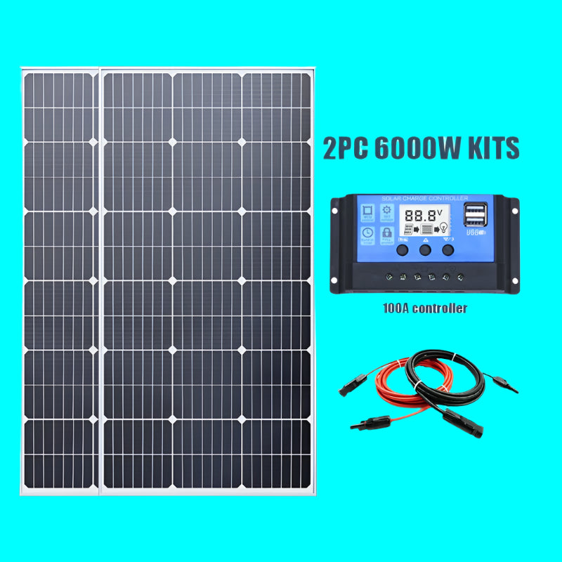 Solar Panel Kit Off-Grid High Efficiency Mono PV Module - PIXONIXSTORE