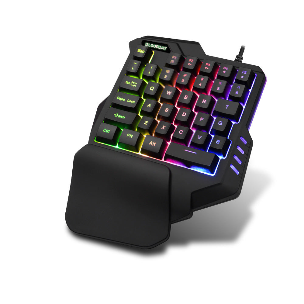 BLOODY- one-handed gaming keyboard and mouse combo