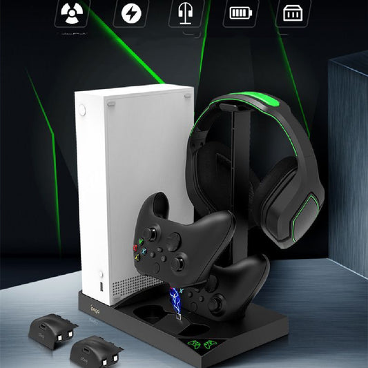 Xbox Series S Cooling Fan Base with Dual Gamepad Charger