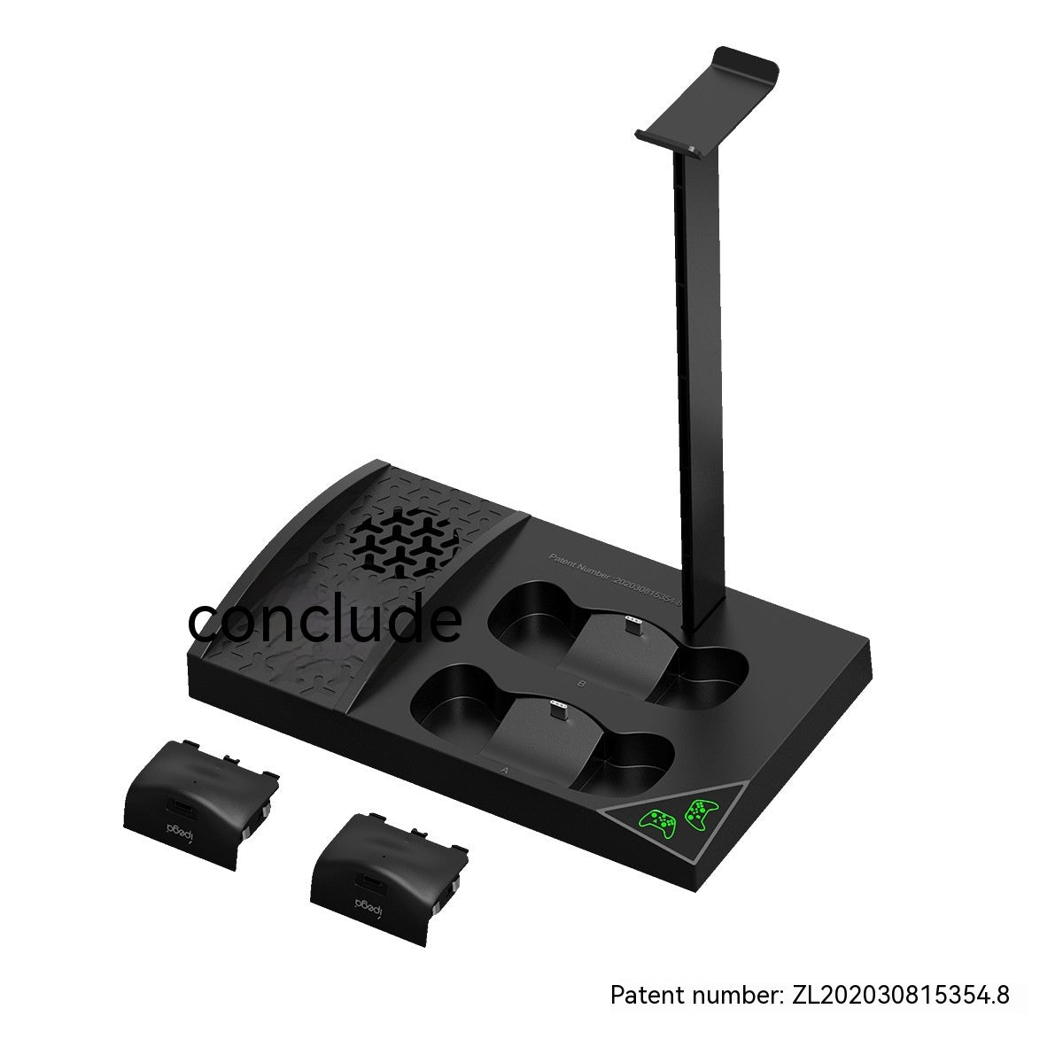 Xbox Series S Cooling Fan Base with Dual Gamepad Charger