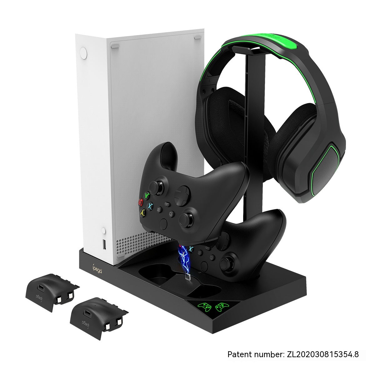 Xbox Series S Cooling Fan Base with Dual Gamepad Charger